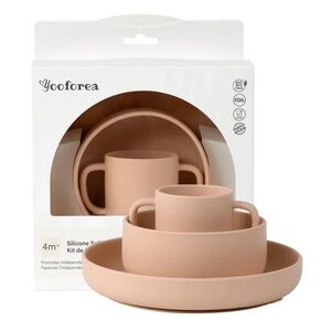 Yooforea Silicone Baby Led Weaning Set, in Honey